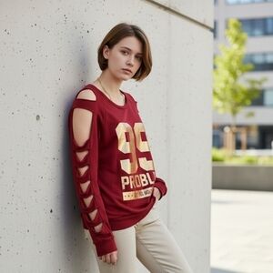 Blush Cold Shoulder  1X